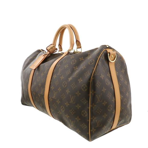 Louis Vuitton Bag Keepall Brown Monogram Bandolier 50 - Picture 1 of 6
